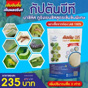 บีที กำจัดหนอน <br> กัปตัน บีที 500 กรัม เชื้อผงพร้อมใช้